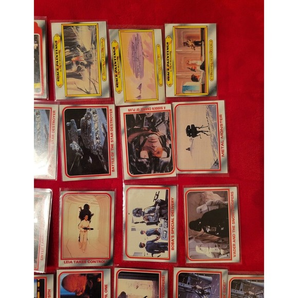 1980 Topps Empire Strikes Back 30 Card Red Lot W/ STAR FILE & Space Paintings - Picture 5 of 11